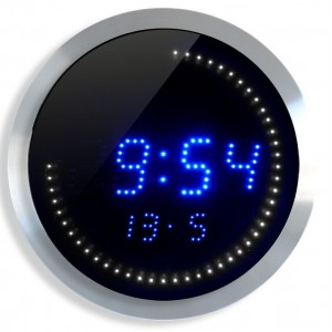Reloj digital LED, con temperatura y fecha