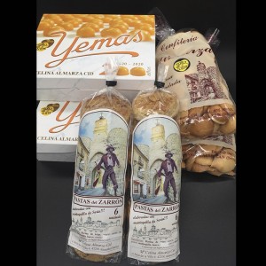 Pack 1 Dulces de Almazán, Yemas, Paciencias, Pastas del Zarrón