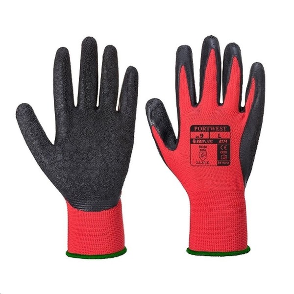 guantes de guantes impermeables, guantes de protección, látex impermeables, guantes talla L