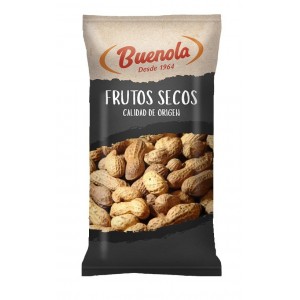 Buenola. Cacahuetes variedad Yumbo, con cáscara, sin sal añadida. Bolsa de 150 gr. (¡¡¡1 de 7bolsas a tu elección!!!)