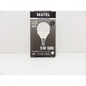 Bombilla LED Matel 5W E14 Luz Fría 500 Lumens