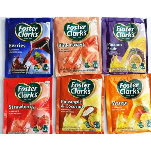 Foster Clark Zumos de diversos sabores en lote  de 6 UD