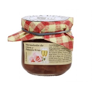 MERMELADA DE CAVA CON PÉTALOS DE ROSAS 210 ML