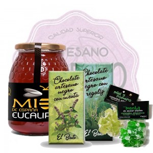 Pack chocolates, miel y caramelos